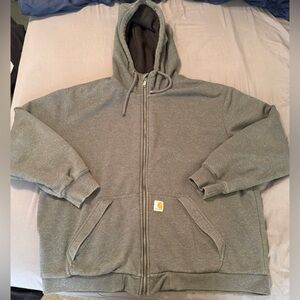 Carhartt Carbon Heather Rain Defender Loose Fit Zip-Up Jacket